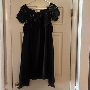 Black Lace Top Dress